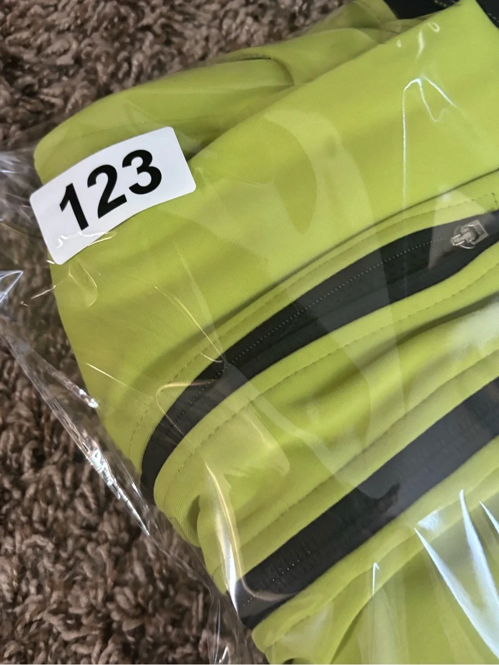 Zero Restriction Mens Golf Vest Lime Green Black Full Zip Softshell Size Large